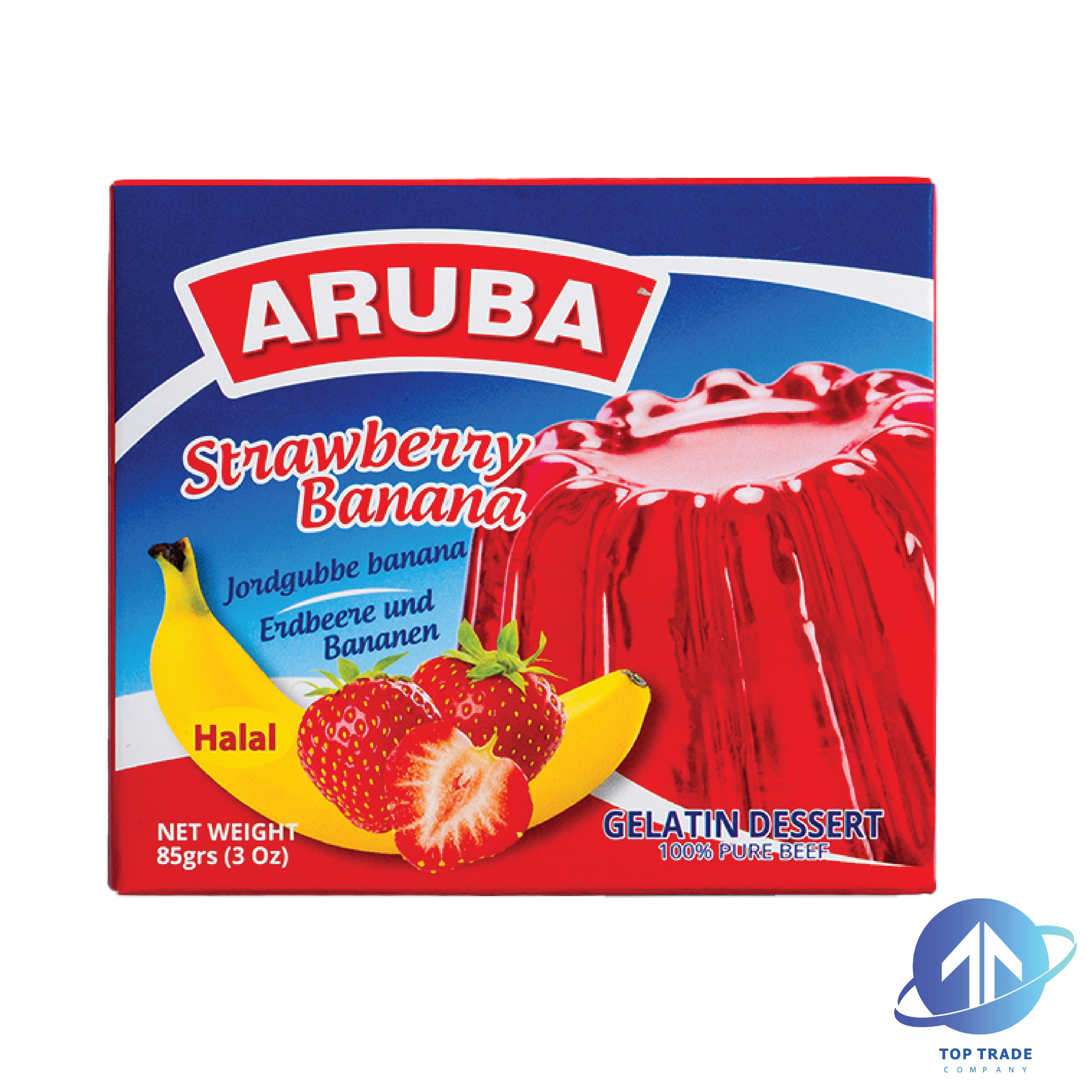 Aruba Jelly Strawberry & banana 85gr HALAL 